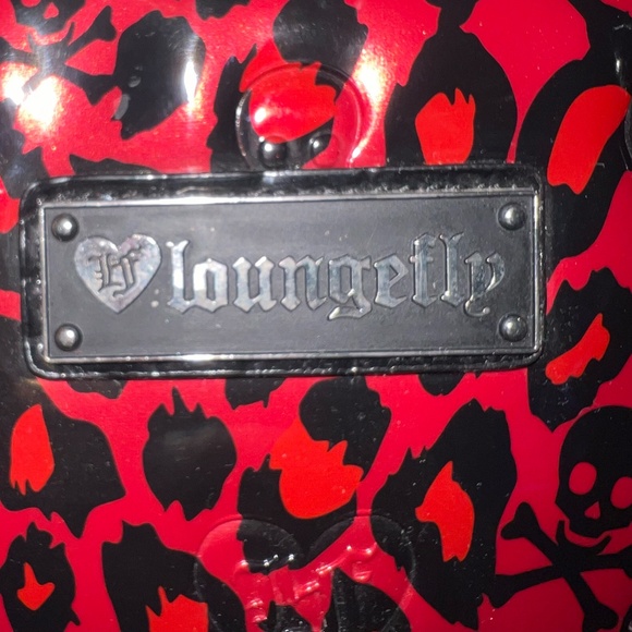 Loungefly Leopard Skull Embossed Dome Purse Bag & Wallet RARE - Has Flaw - Picture 4 of 16